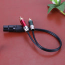 3pin XLR Female to 2 RCA Male Cable Audio Adapter Cable Metal Connector Newly
