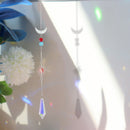 #A Wind Chime Crystal Light Catcher Hanging Moon Ornaments Art Curtain Window De