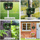 Solar Animal Repeller Ultrasonic Motion Sensor Bird Deer Raccoon Deterrent Newly