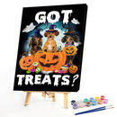 Halloween Pumpkin Dachshund Dog Oil Paint By Numbers Kit 40x50cm (B1601)