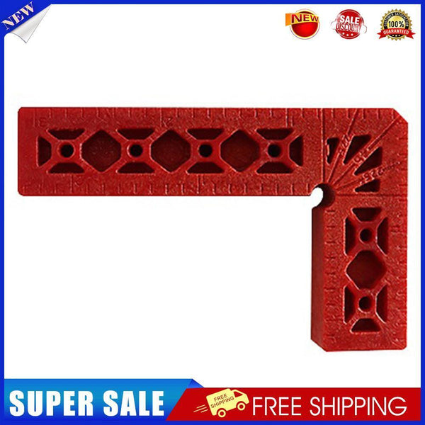 Right Angle Clamp Ruler L-Shaped Woodworking Positioning Fixture (Red)
