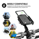 Waterproof Mobile Phone Holder Stand 15W Motorcycle Handlebar QC3.0 USB Charger