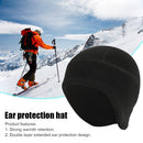 Winter Warm Cycling Fleece Ear Protection Cap Liner Skiing Beanie (Black)