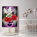 Diamond Painted 5D DIY Red rose Partial Special Rhinestone Set