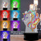 DIY Special Shaped Diamond Painting LED Light Horse Animal Embroidery Night Lamp