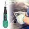 LED Anti-Slip Rod Handle Electric Screwdriver Kit Torque USB Drill (Green)