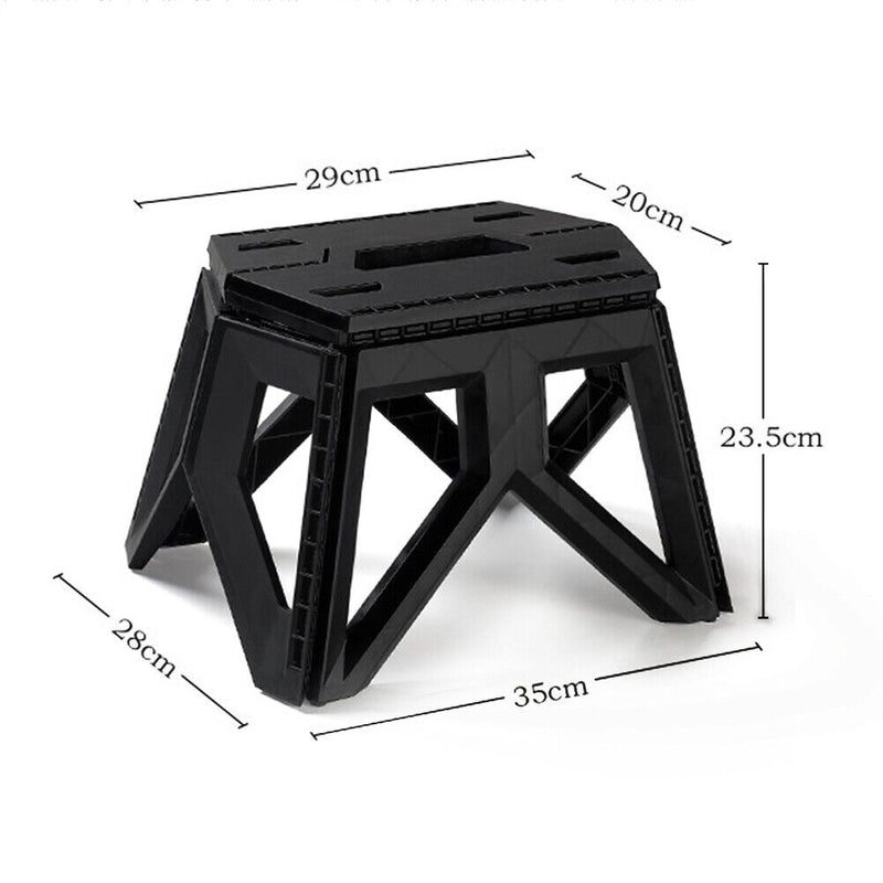 Outdoor Portable Folding Stool Camping Stools for Adults Children (Black) Newly