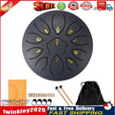 6 Inch 11-Note Tongue Drum with Drumsticks Hand Pan Ethereal Drums (Navy) Newly