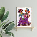 Clowns 5D DIY Full Round Drill Diamond Painting Handmade Digital Rhinestones Kit