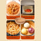 100x Air Fryer Disposable Paper Liner Wood Pulp Steamer Baking Mats (Brown)