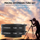 AF Macro Extension Tube Set for Sony A9 A7II A7III A7RIII A7RII A7RII A7SII A6000