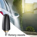 High Pressure Water Spray Nozzle Rotary Turbo Sprinkler Valve Black (025) Newly