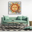 DIY Diamond Painting Cross Stitch Cartoon Sun Embroidery Rhinestones Needlework