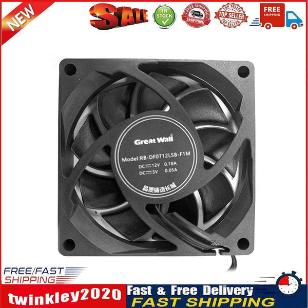 Silent Fan for Computer Cases Chassis Cooling Fan Hydraulic Bearing (7cm) Newly