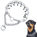 Tips Adjustable Dog Prong Collar Pet Training Tool Dog Leash Training Collar