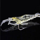 9pcs 4cm that attracts with worm soft shrimp fishing bait artificial bait hooks