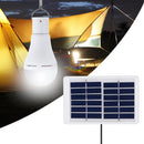 5 Modes 20 COB LED Solar Light USB Rechargeable Bulb Camping Lamp (7W) Newly