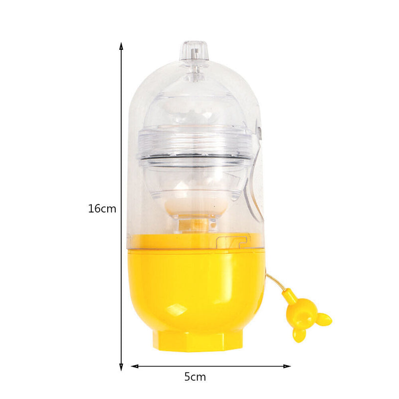 Manual Egg Shaker Egg Scrambler Puller White Yolk Mixer Blender (Yellow)