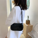 Fashion Women Chain Underarm Shoulder Bags Solid Casual Totes Small Handbags