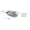 with Keys Stainless Steel Box Lock Handle Lock Cabinet Lock Paddle Door Latch