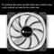 FR-701 PC Case Fan 9 Blade Addressable RGB LED PWM Cooling Fan (Reverse)