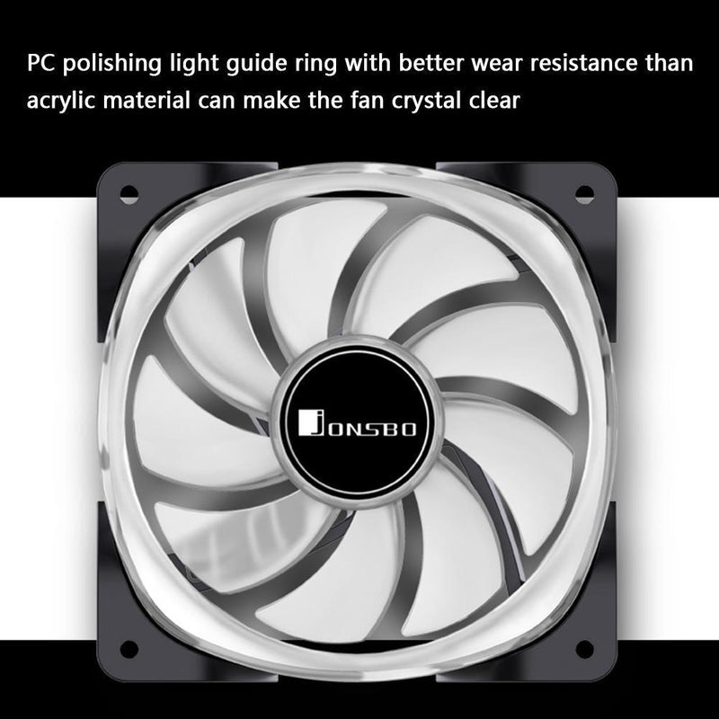 FR-701 PC Case Fan 9 Blade Addressable RGB LED PWM Cooling Fan (Reverse)