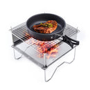 Outdoor Camping Stainless Firewood Stove Folding Bonfire Fire Pit Grill Stoves