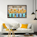 Sunflower Butterfly Oil Paint By Numbers DIY Craft Coloring Drawing Home Decor