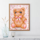 DIY Diamond Painting Kits Full Round Drill Pink Bear Mosaic Wall Home Decor