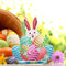 5D Diamond Painting Ornament DIY Easter Rhinestone Mosaic Craft Kit Home Deco
