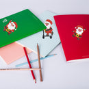 6pcs Adhesive Stickers DIY Round Christmas Santa Claus Diamond Painting Kit