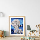 5D Rhinestone Pictures DIY Tigress Full Round Drill Diamond Painting Artwork Kit