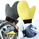 Home Cleaning Glove Coral Fleece Double Sided Car Cleaning Multifunctional B7H3