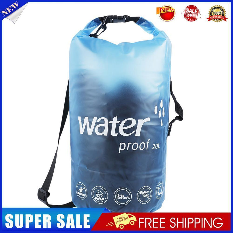 PVC Bags 20L Swimming Trekking Drifting Waterproof Storage Pouch (Blue)