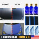 3X 9H Nano Ceramic Car Glass Coating Liquid Hydrophobic AntiScratch Auto Care US