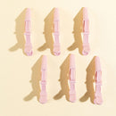 Durable Plastic Clamp Double Spring Design Girls Alligator Hair Clip (Pink)