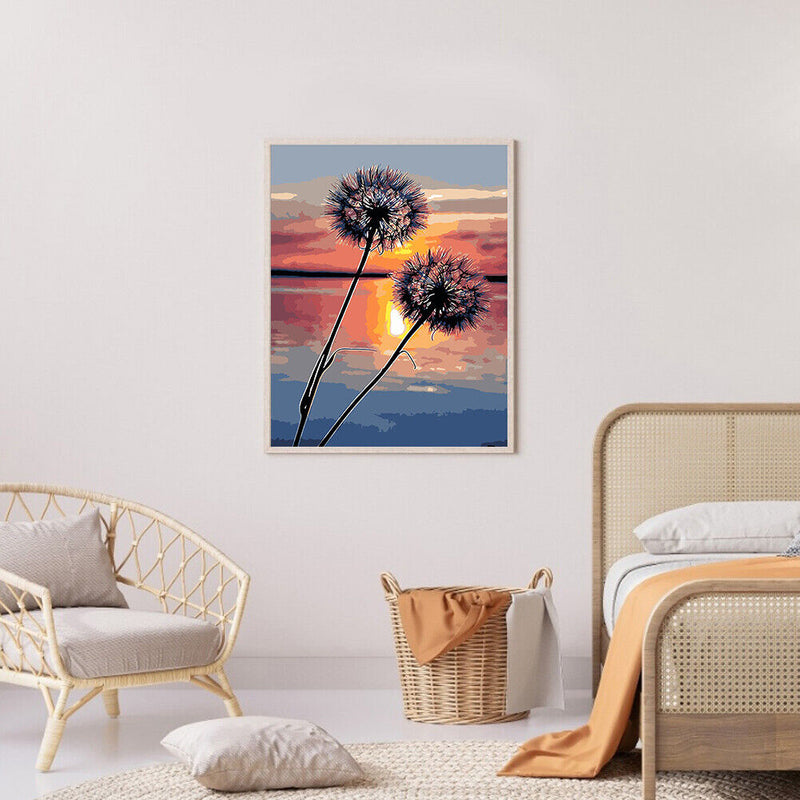 40x50cmNight Scenery Oil Paint By Numbers Picture Painting