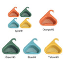 Colander Sink Strainer Kitchen Sink Shelf Faucet Hanging Basket (Yellow)