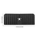 Silicone Kitchen Faucet Absorbent Mat Sink Water Splash Odor Guard (Black) Newly
