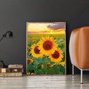 Mosaic Rhinestone Craft Diamond Painting 5D DIY Sunflowers Picture Poster Decor