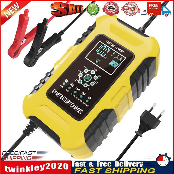 Motorcycle Automatic Battery Chargers for GEL Lead Acid AGM LiFePo4 (EU) Newly