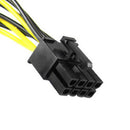 Dual 15Pin SATA Male To PCIe 8Pin(6+2) Male Video Card Power Cable