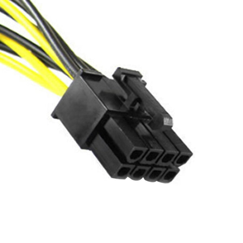 Dual 15Pin SATA Male To PCIe 8Pin(6+2) Male Video Card Power Cable