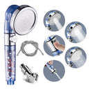High Pressure Filter Shower Bath Heads Set Nozzle Booster Bathing Sprayer