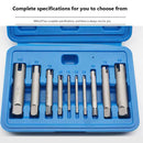 10pcs Broken Head Taps Extractor Stripped Screw Bolt Nut Remover Set Hand Tools