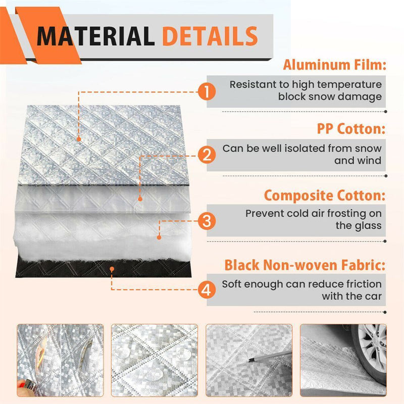 Winter Summer Ice Car Windscreen Cover Dust Protector Sun Shade Auto Visor