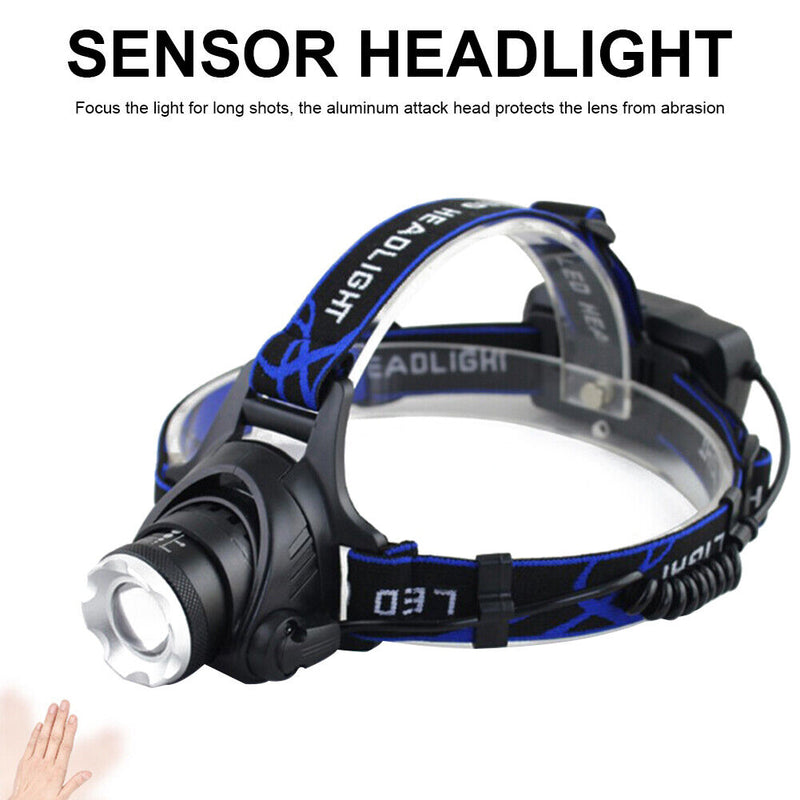 Waterproof T6 LED Headlamp Outdoor Camping Hiking Telescopic Torch (02) Newly