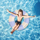 Blue Striped Swimming Ring First-Class Seam Technology Thickened Ring (80) Newly