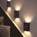LED Solar Wall Light Waterproof Outdoor Garden Porch Sconce Lamp (Warm) Newly