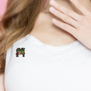Fashion Long Hair Girls Pins Brooches Lapel Clothes Backpack Badges Ornaments